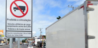 Caminhões e ônibus serão proibidos de passar pela Estrada da Rainha